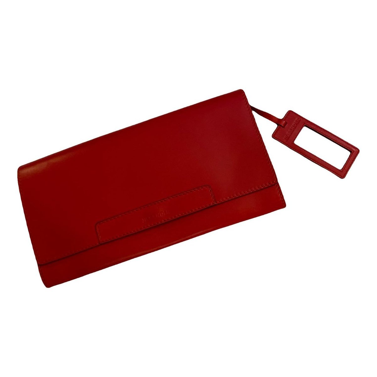Leather clutch bag
