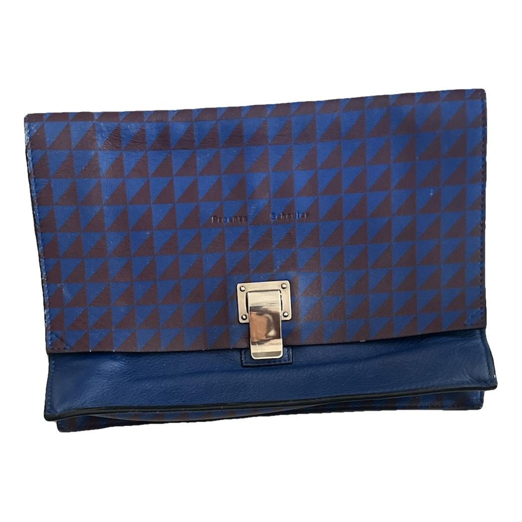 Lunch leather clutch bag