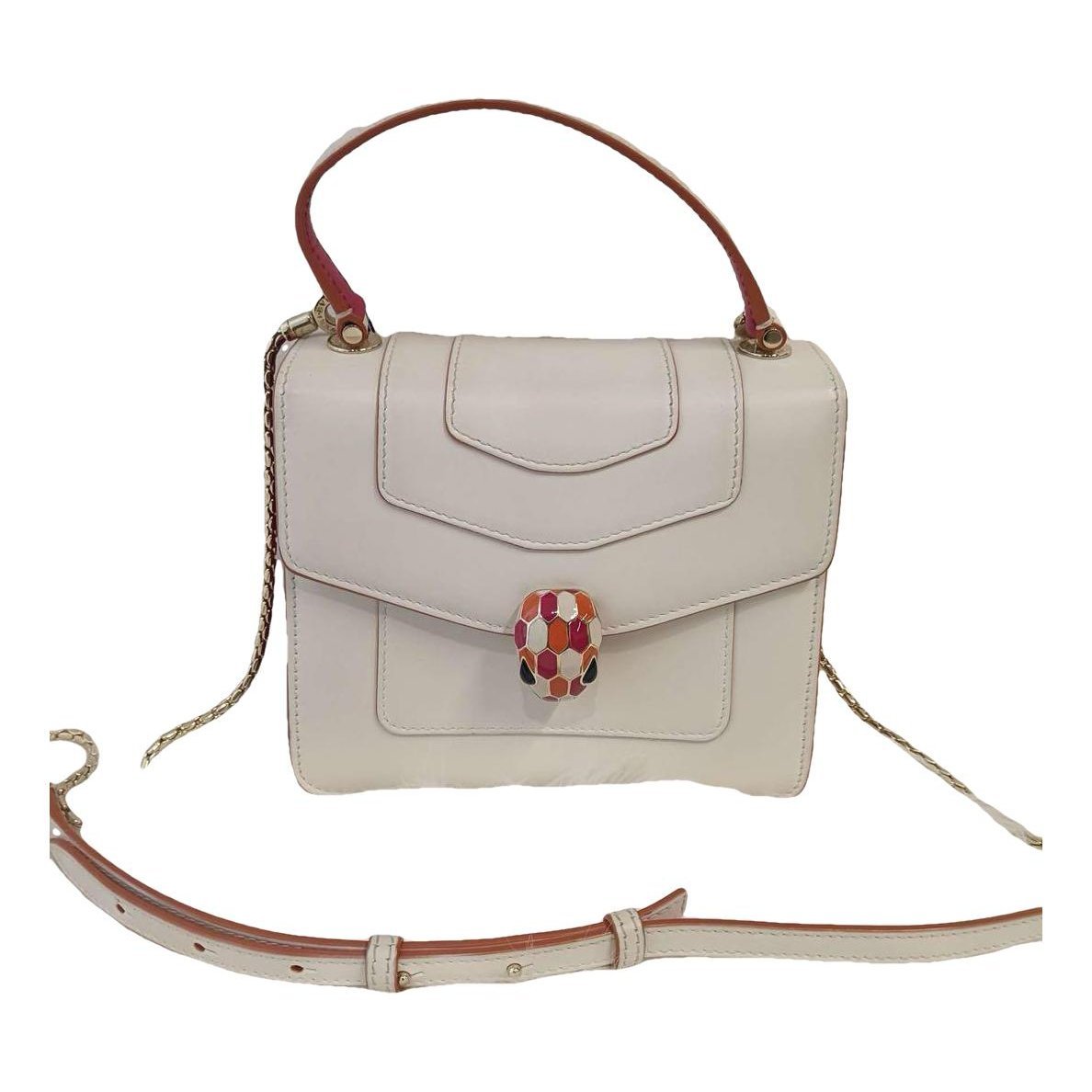 Serpenti leather handbag