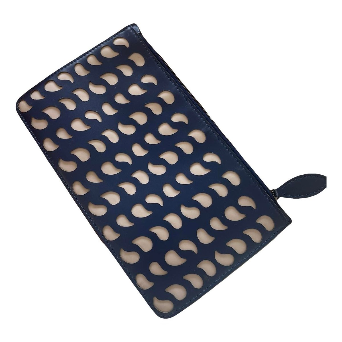 Leather clutch bag