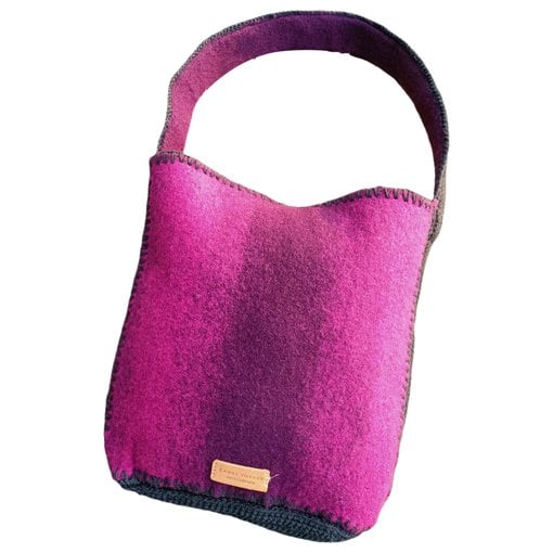 Cabas wool handbag
