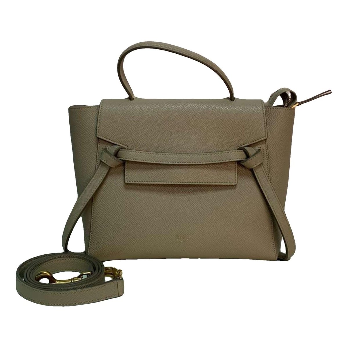 Belt leather handbag