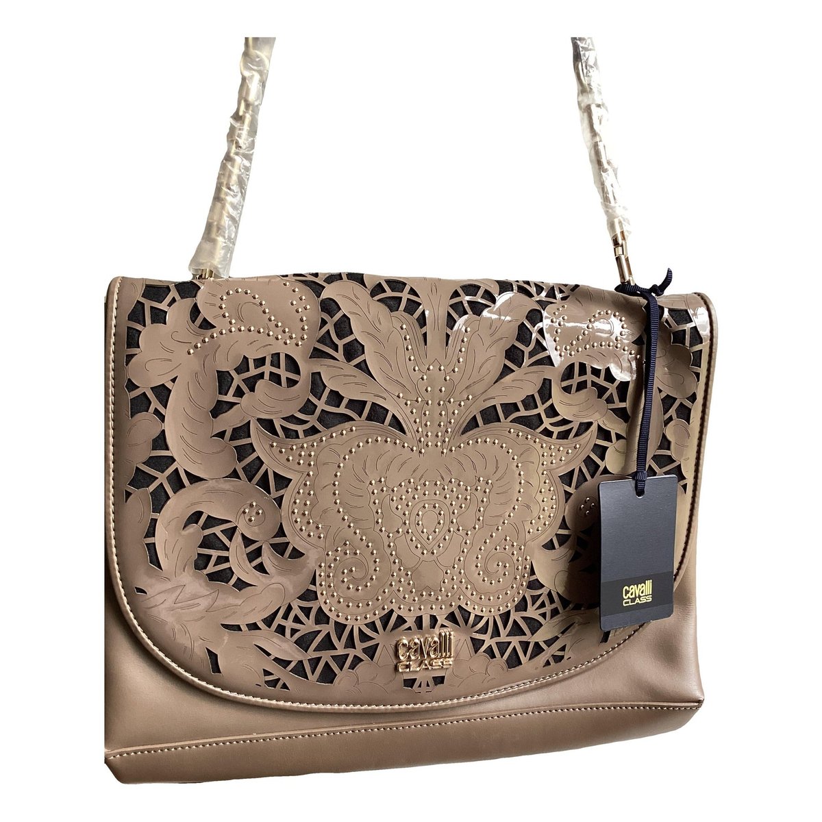 Patent leather handbag