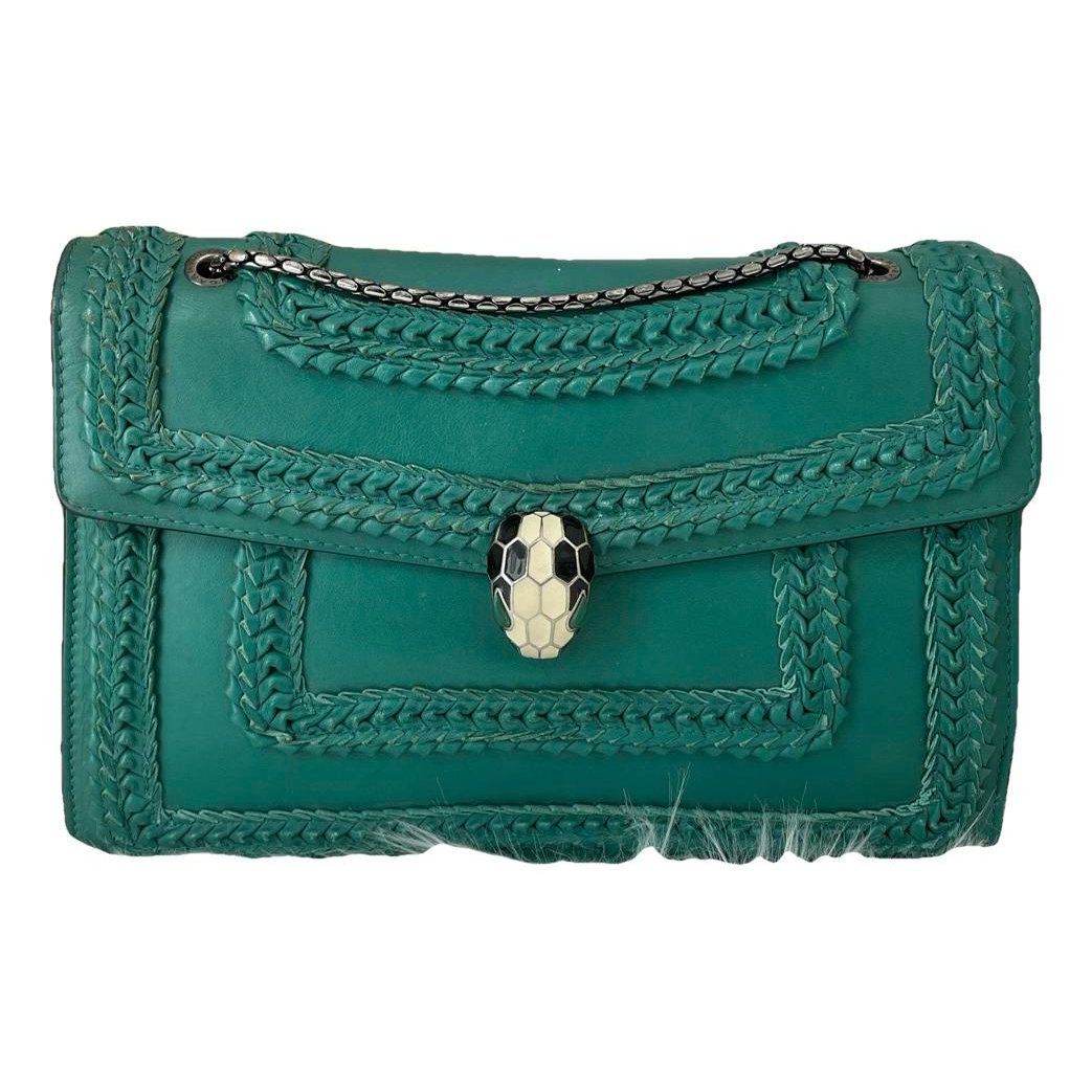 Serpenti leather handbag
