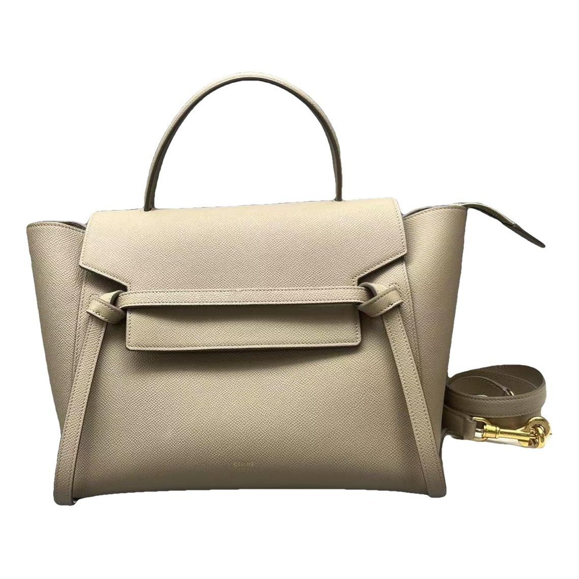 Belt leather handbag