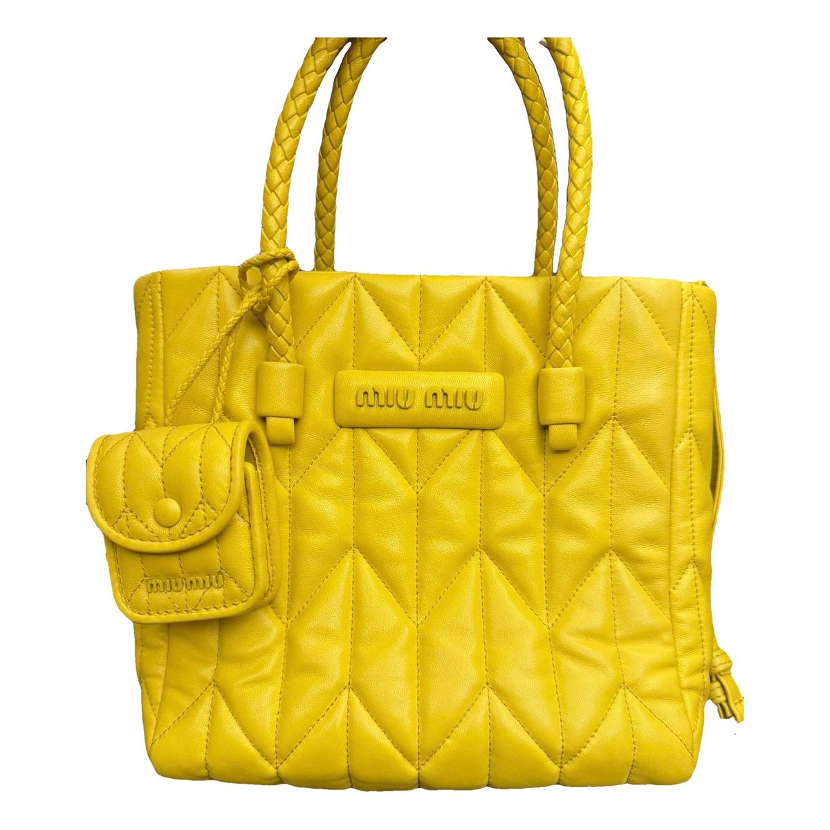 Miu Wander leather handbag