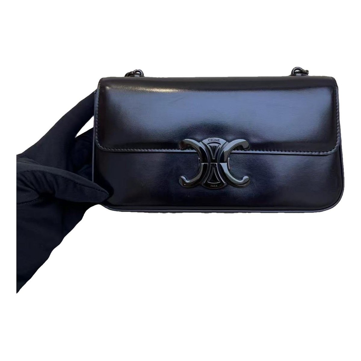 Triomphe leather handbag