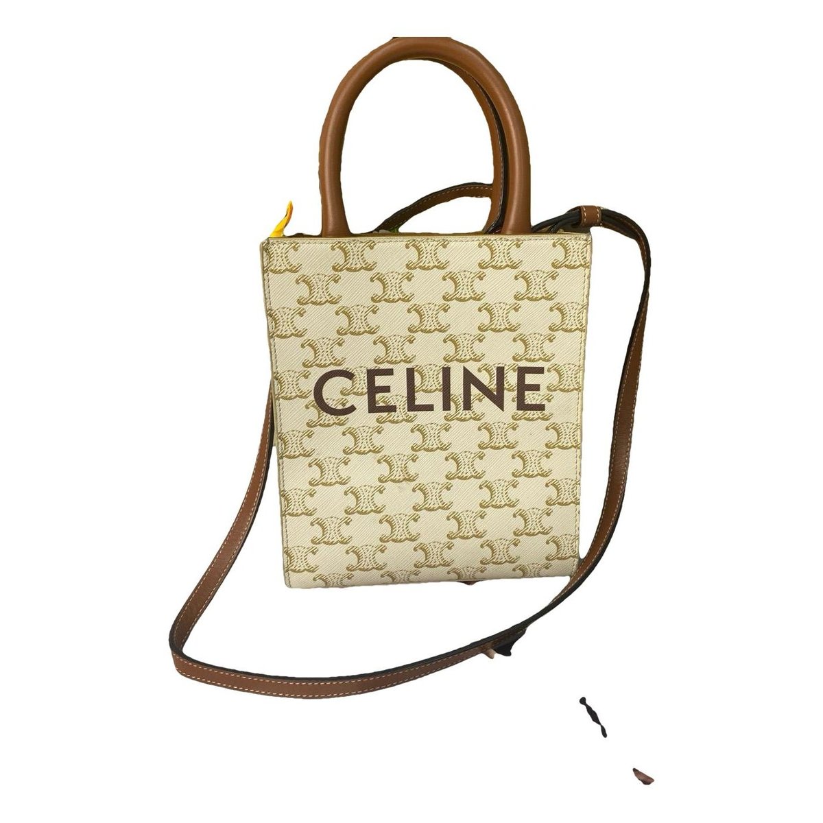 Cabas Vertical vinyl crossbody bag