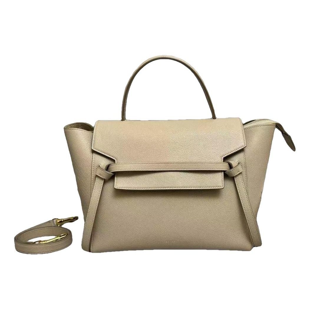 Belt leather handbag