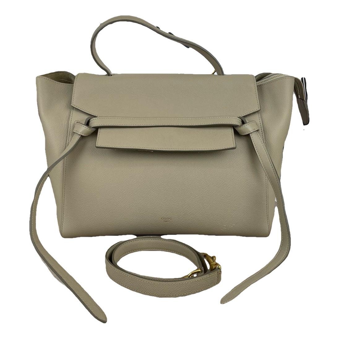 Belt leather handbag