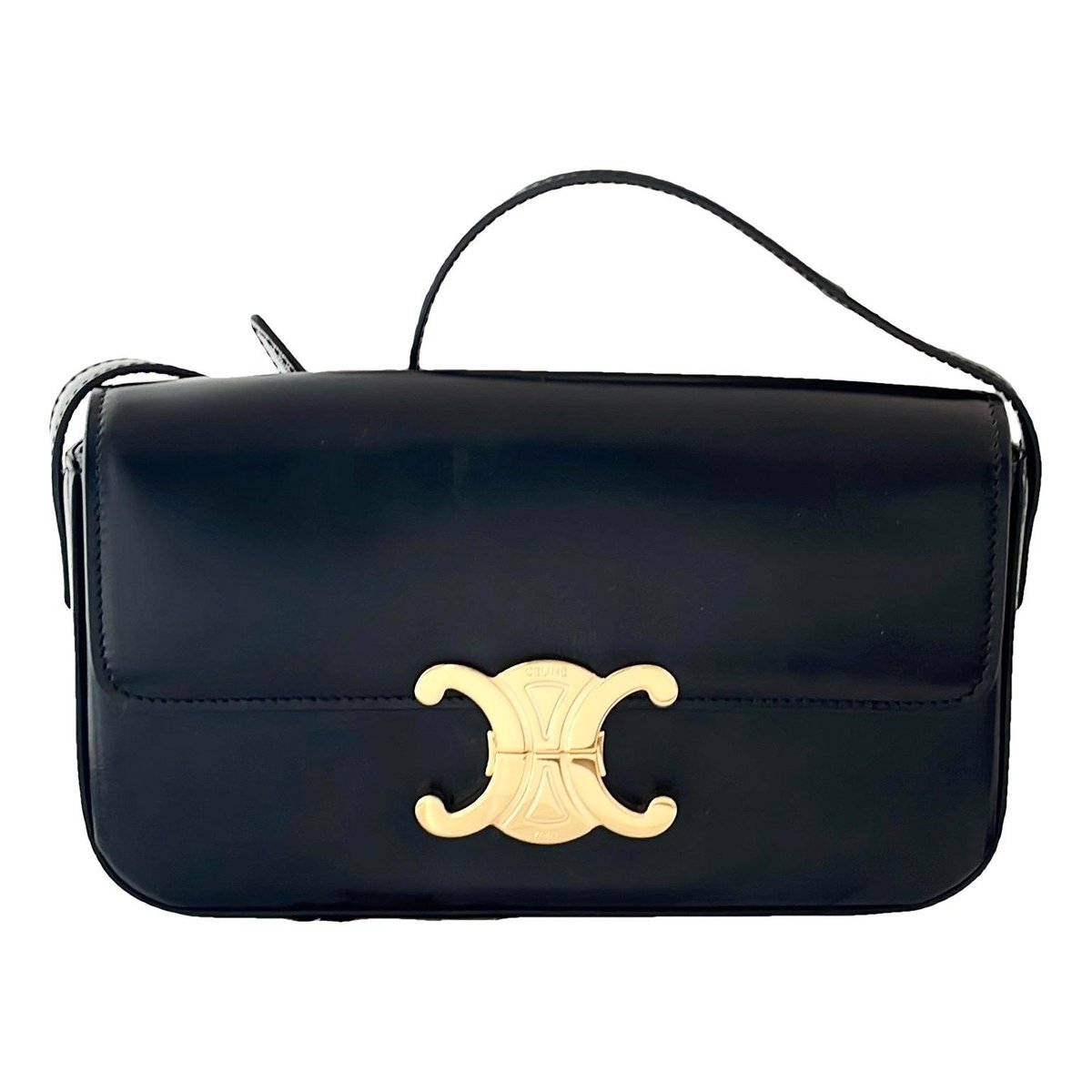 Triomphe leather handbag