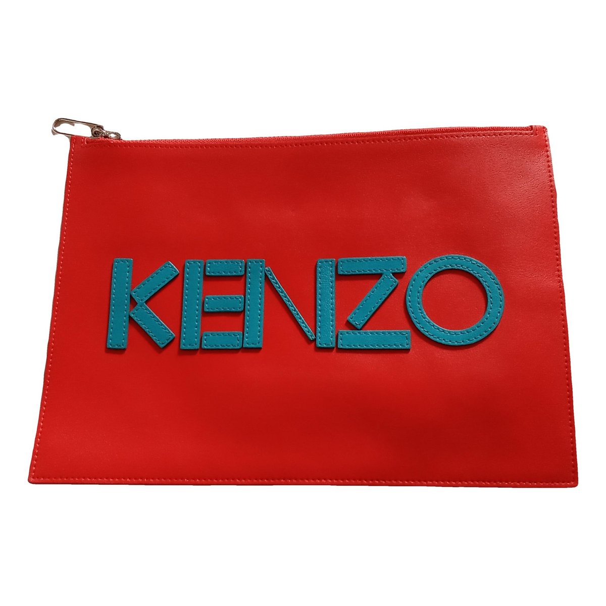 Leather clutch bag