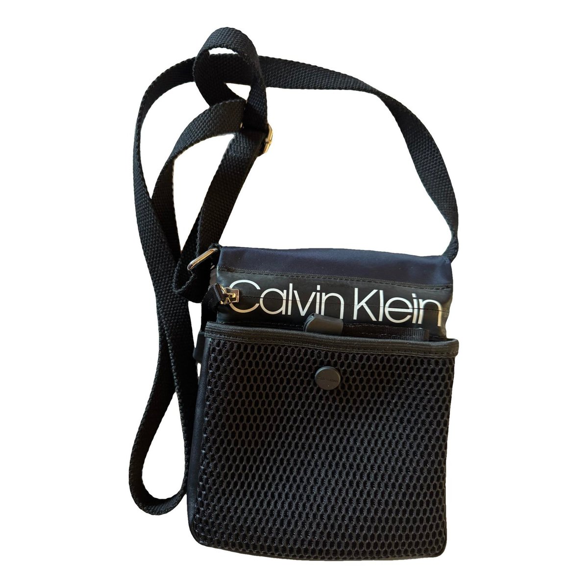 Vinyl crossbody bag