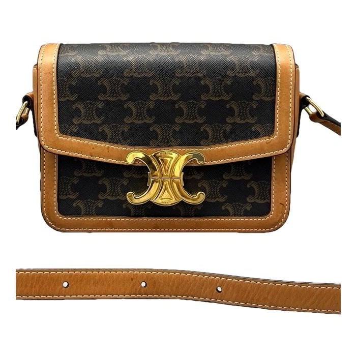 Triomphe leather handbag