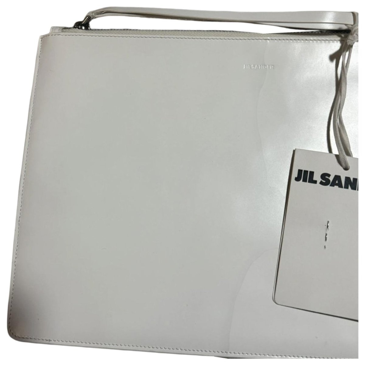 Leather clutch bag
