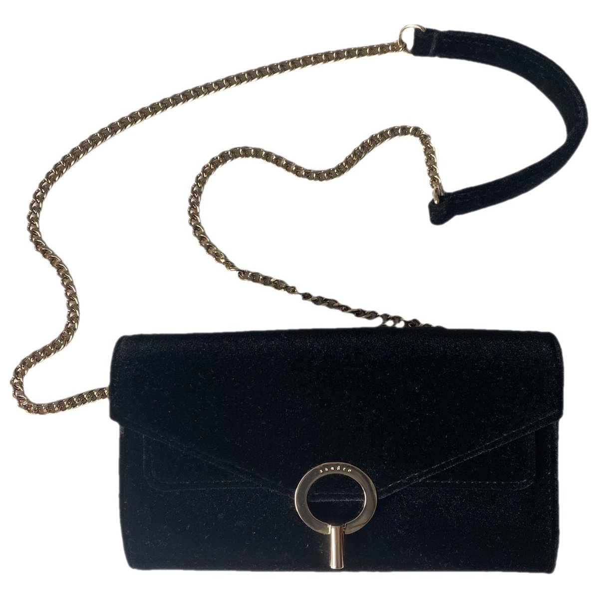 Yza velvet clutch bag