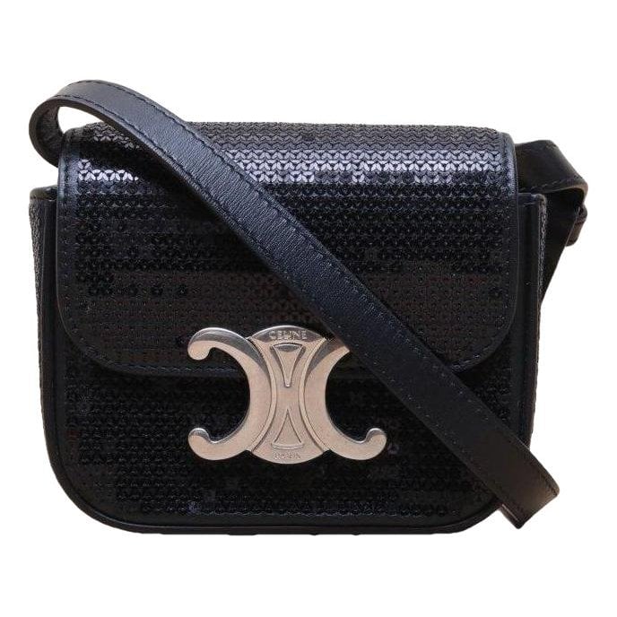 Triomphe leather crossbody bag