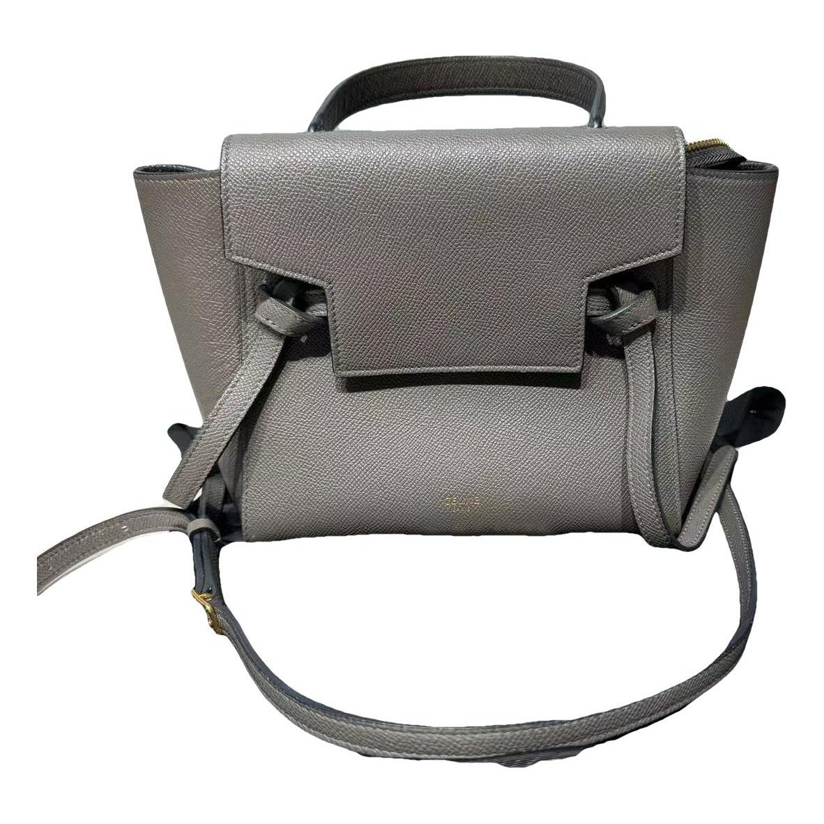 Belt leather handbag