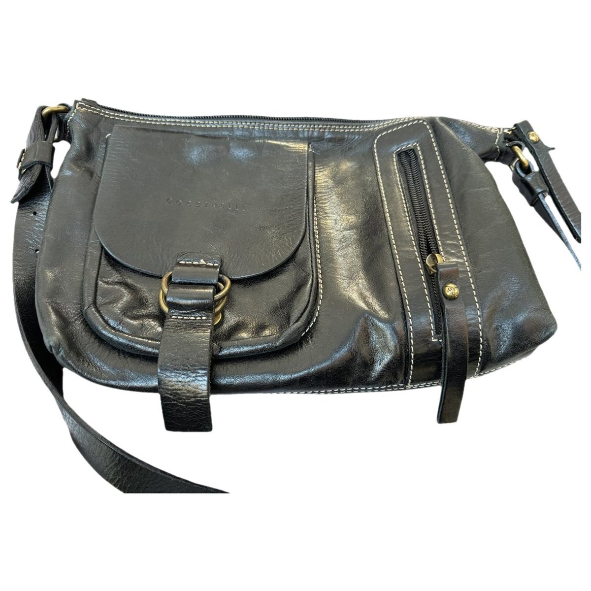 Leather crossbody bag