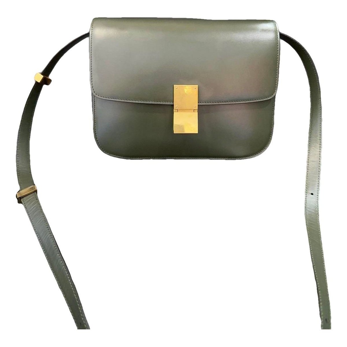 Classic leather crossbody bag