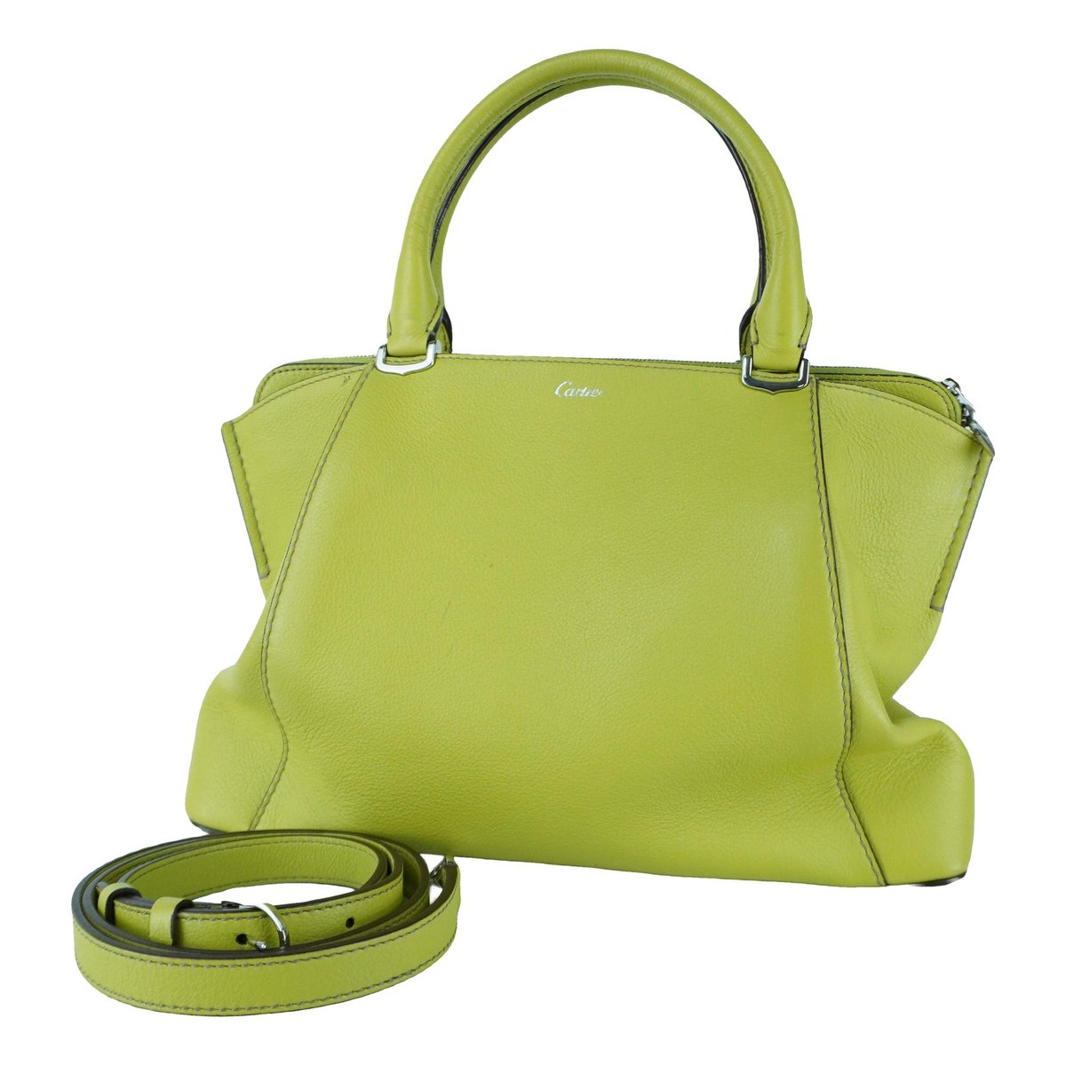 C leather handbag