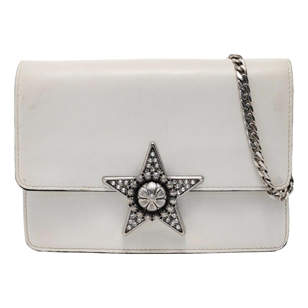 Miu Lady leather crossbody bag