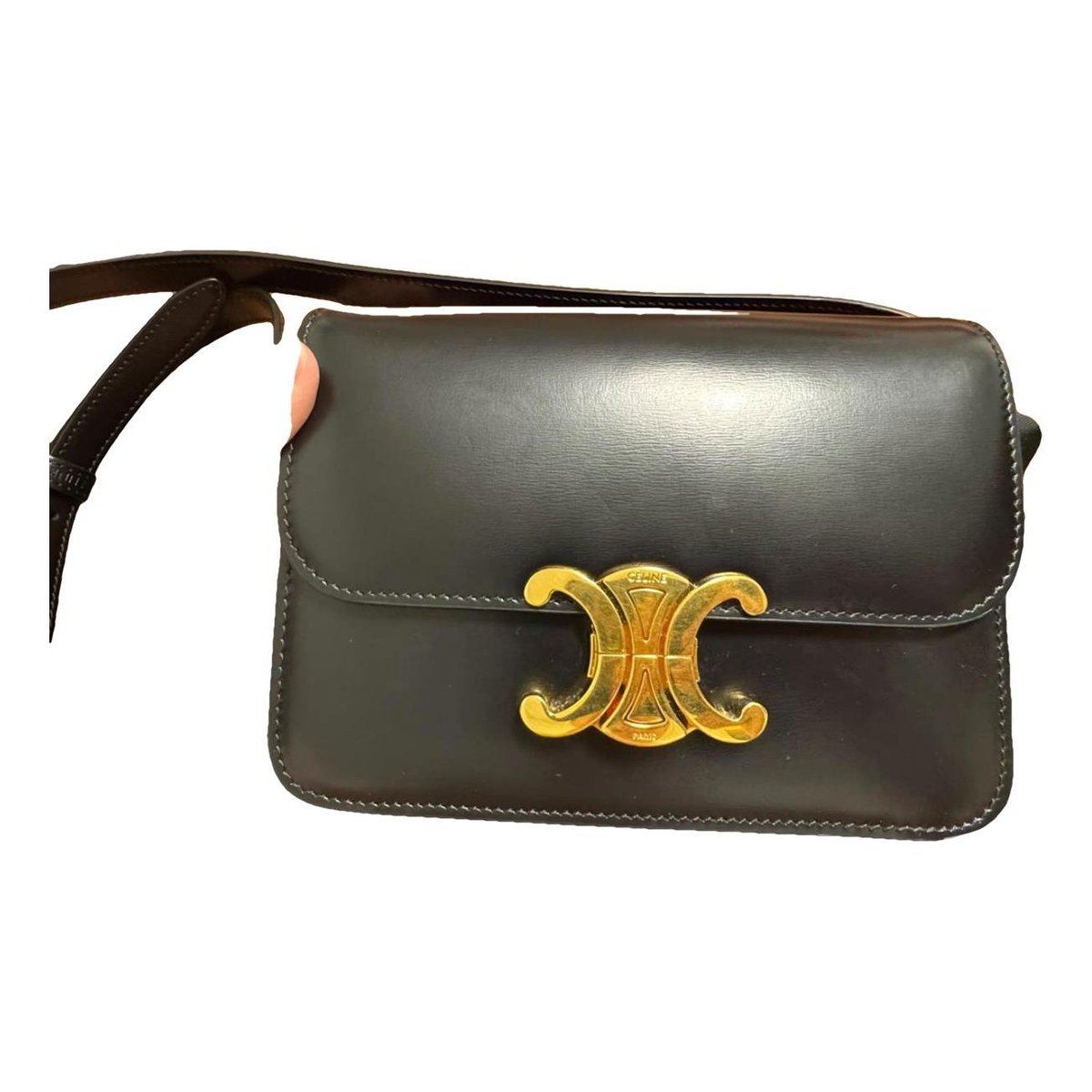 Triomphe leather handbag