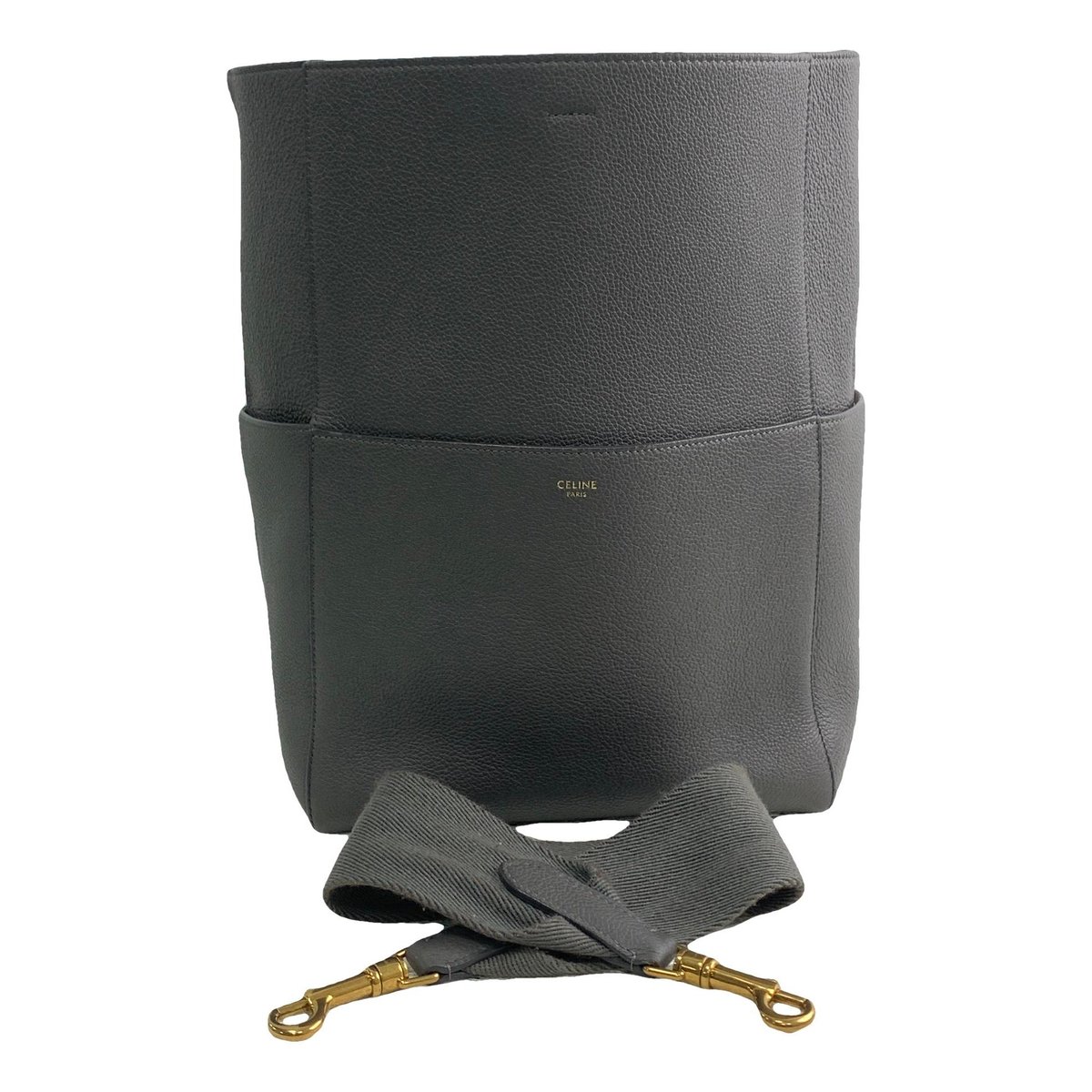 Seau Sangle leather handbag
