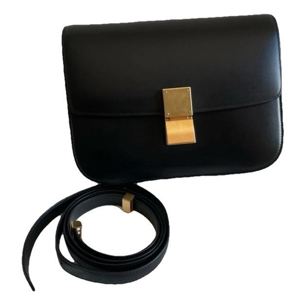 Classic leather crossbody bag