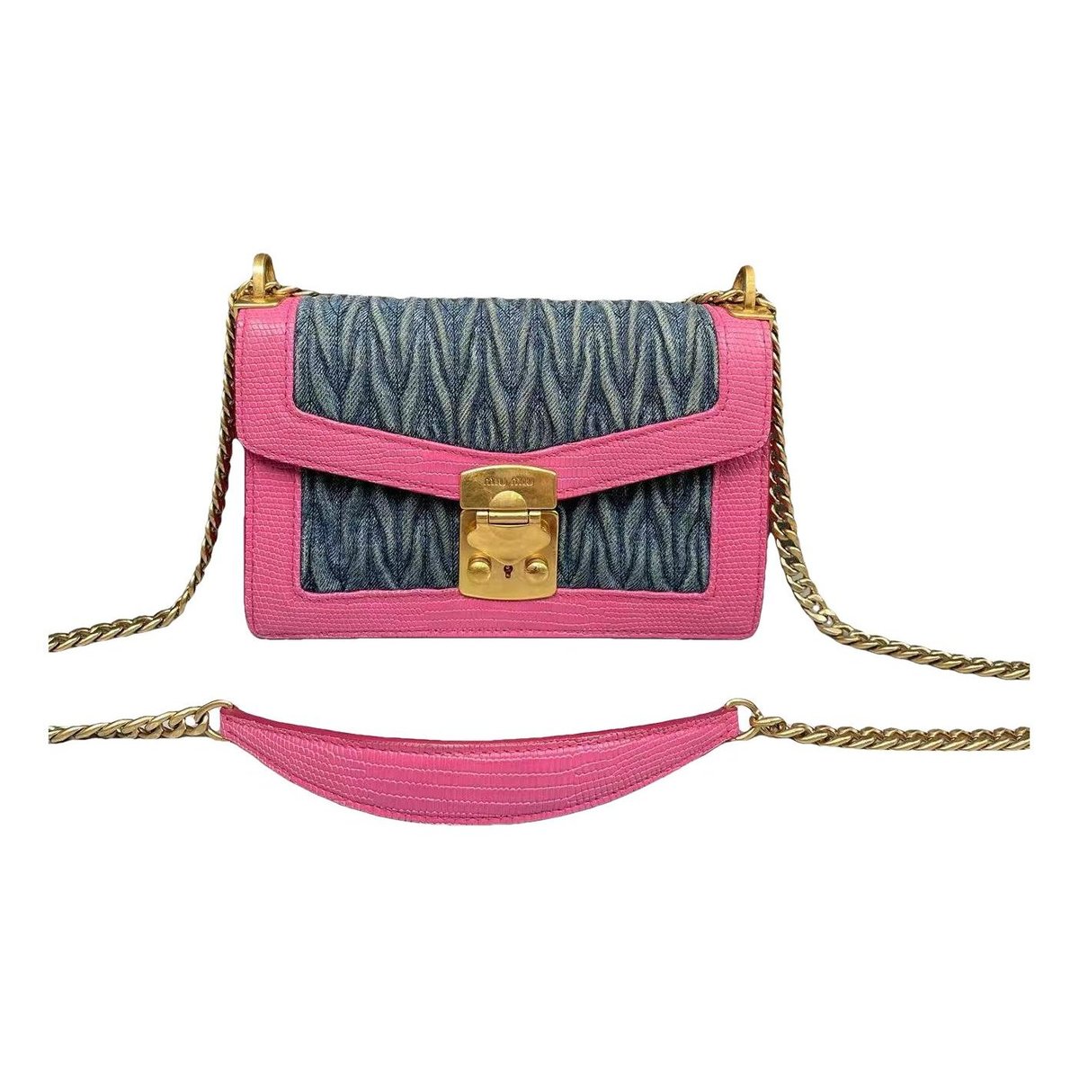 Miu Confidential leather crossbody bag
