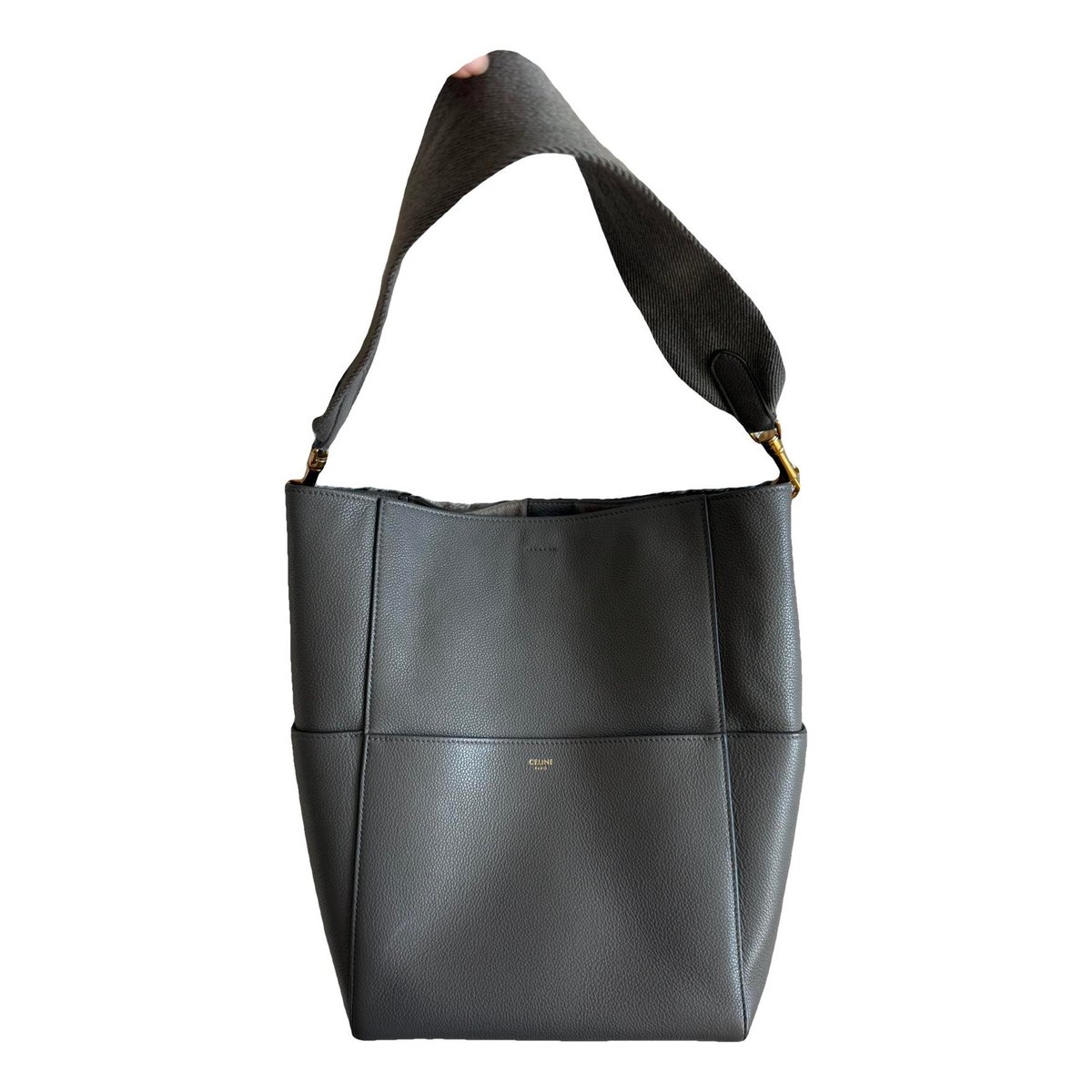 Seau Sangle leather tote