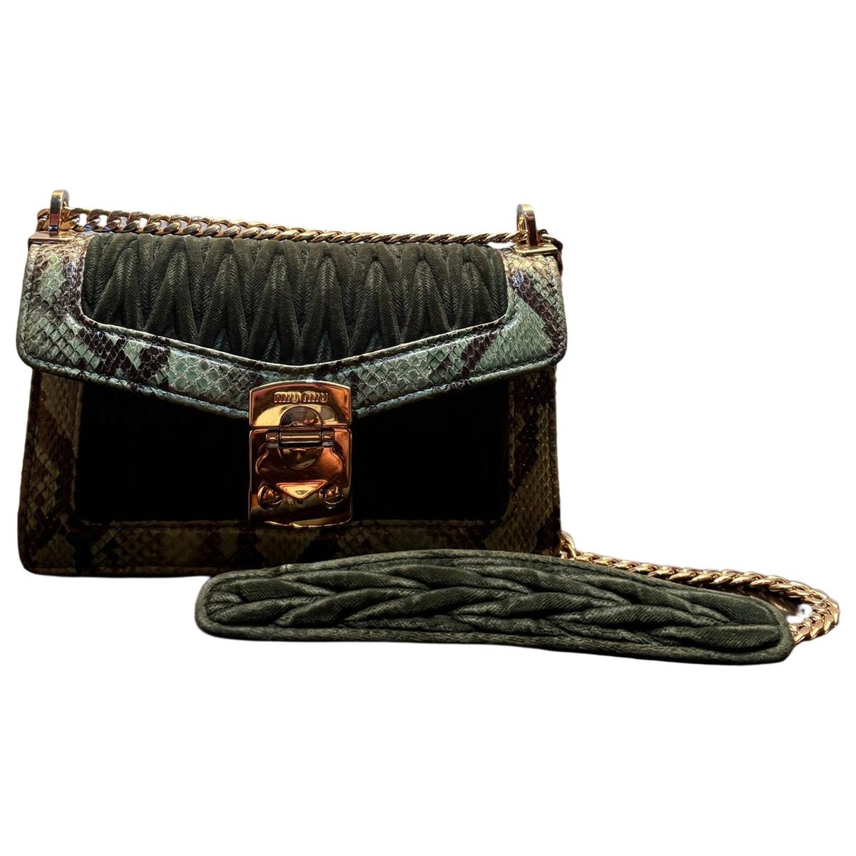 Miu Confidential leather handbag