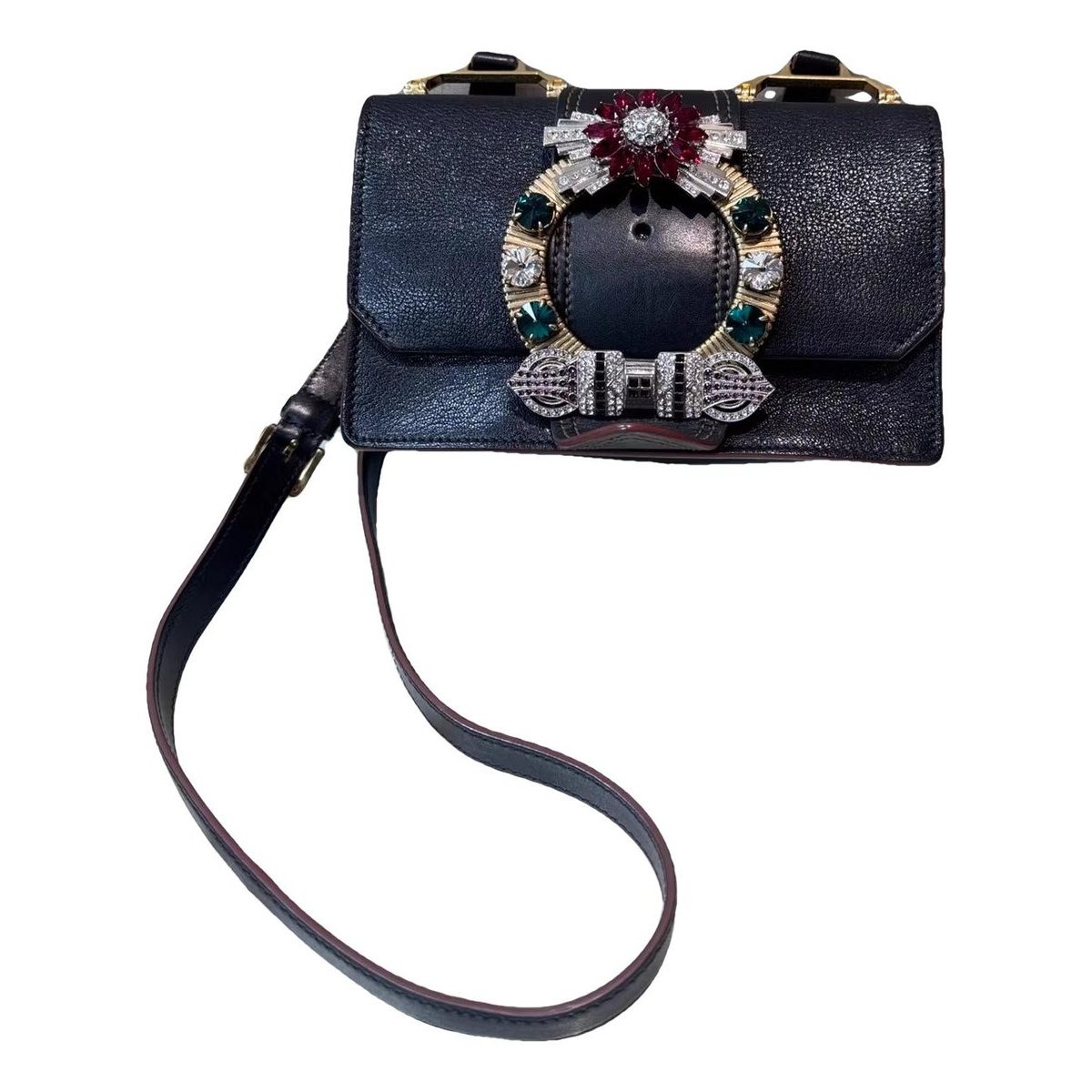 Miu Lady leather handbag