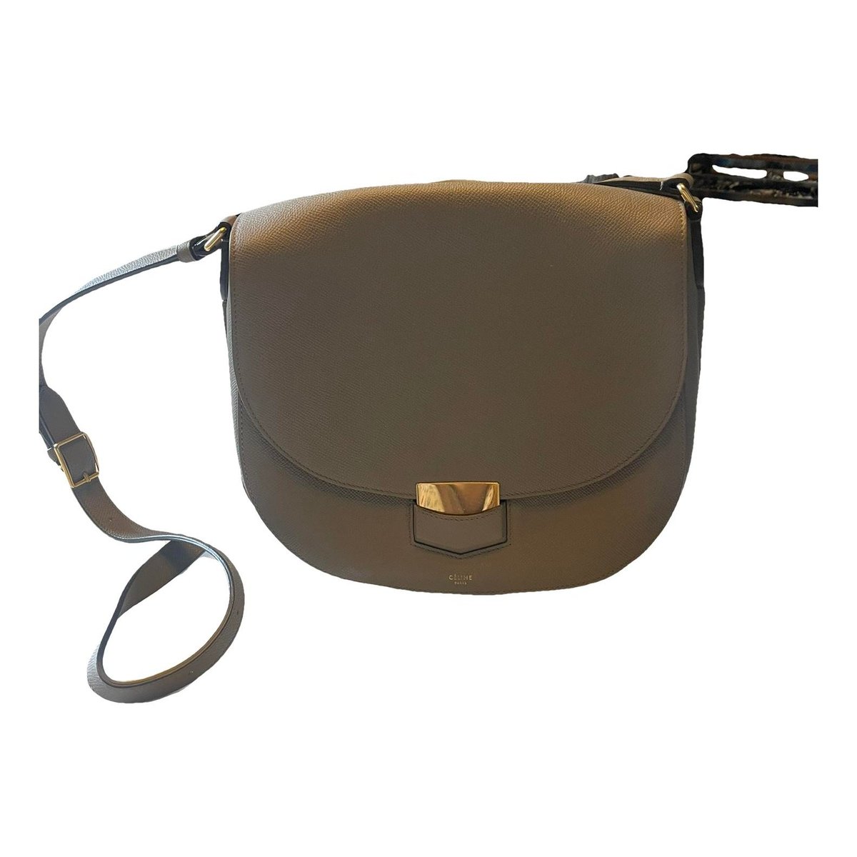 Trotteur leather crossbody bag