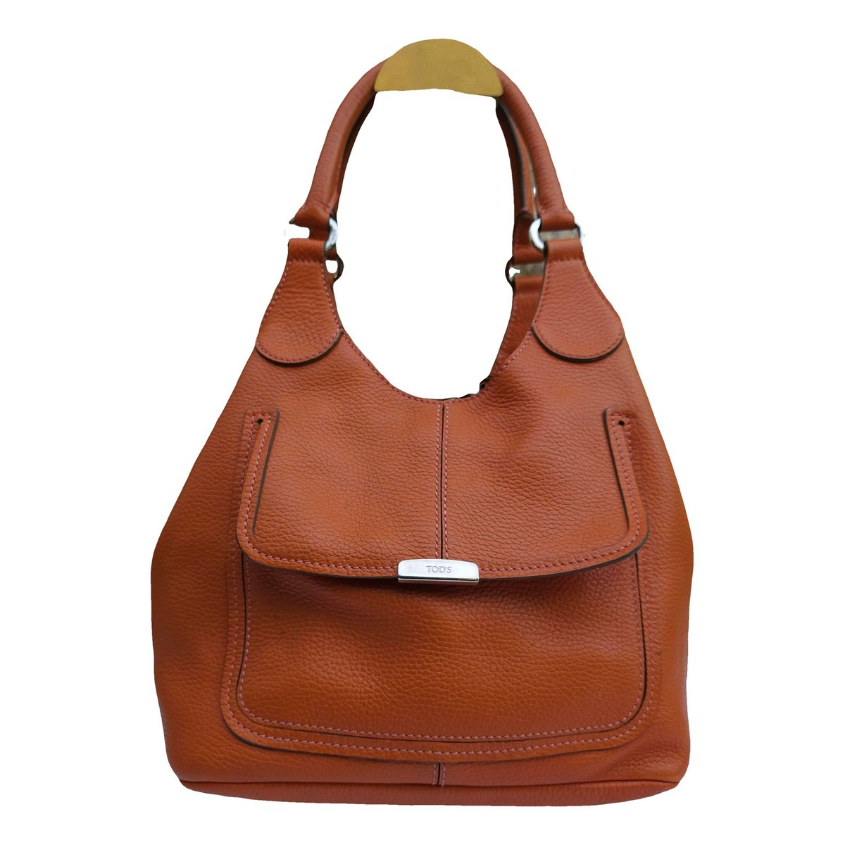 Wave leather handbag