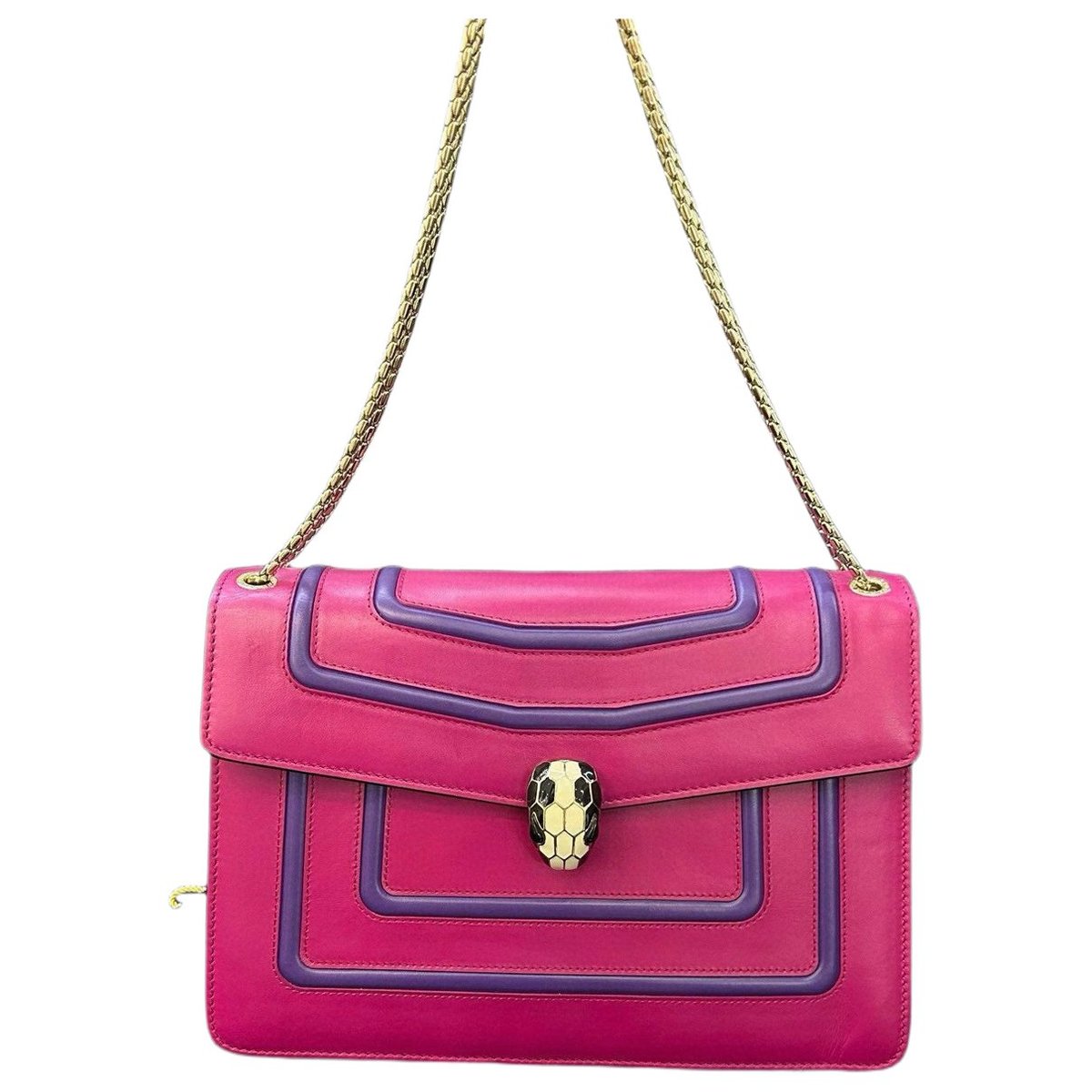 Serpenti leather handbag