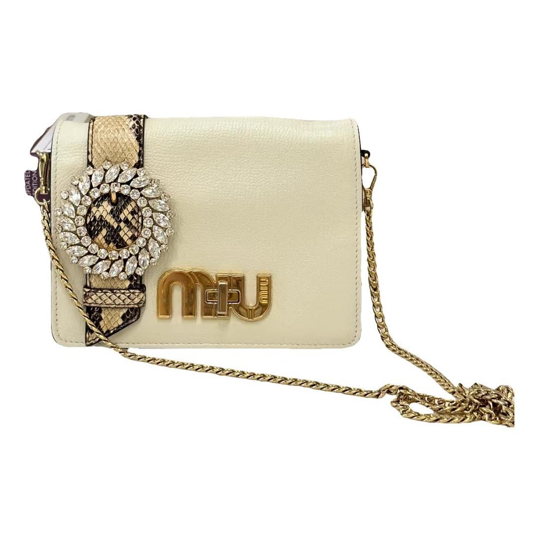 My Miu leather handbag