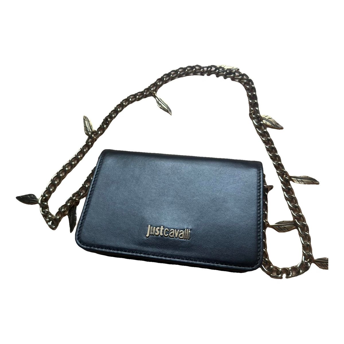 Leather clutch bag