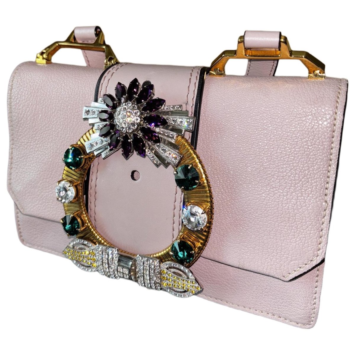 Miu Lady leather handbag