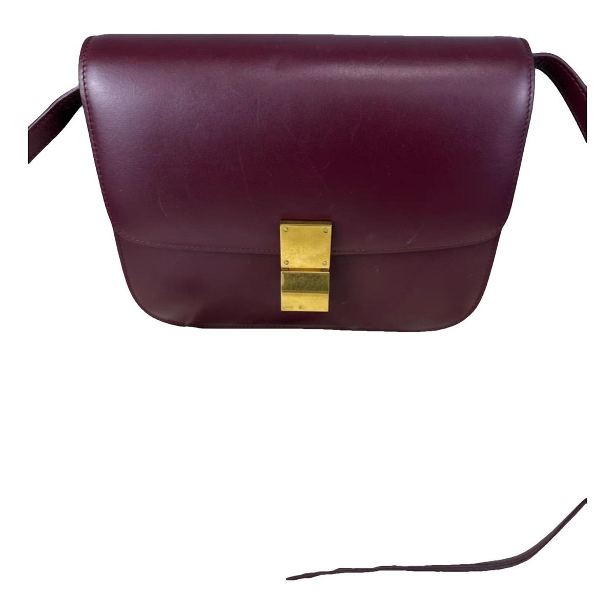 Classic leather crossbody bag
