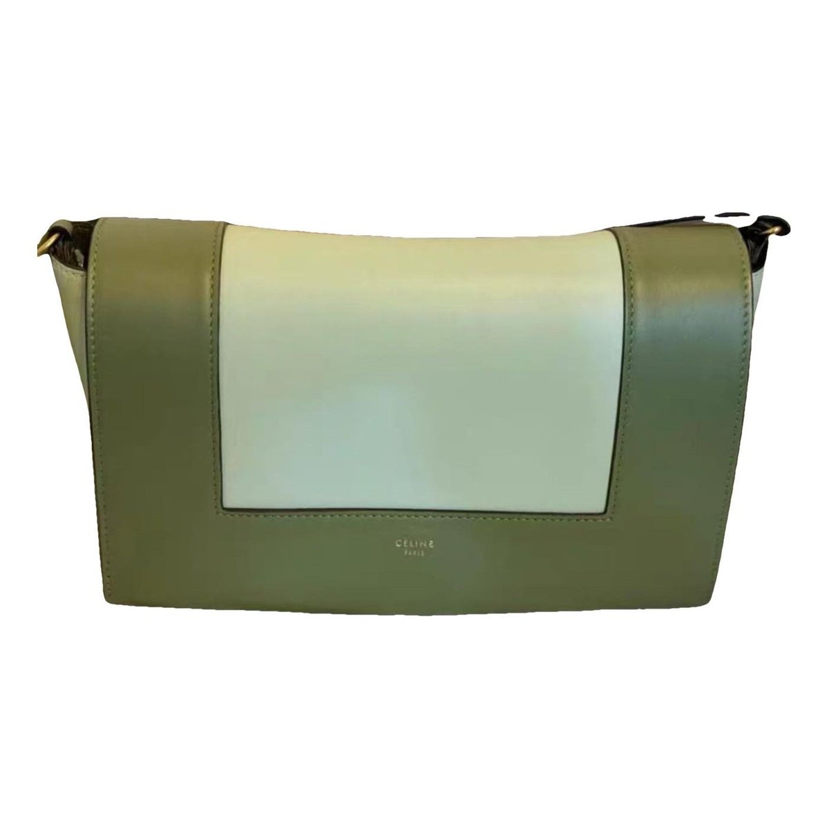 Frame leather tote