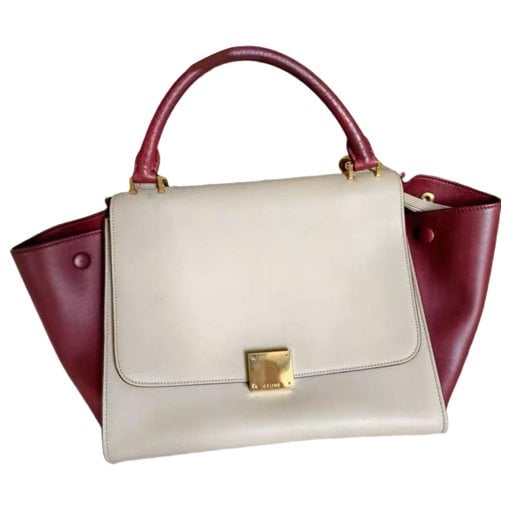 Trapèze leather tote