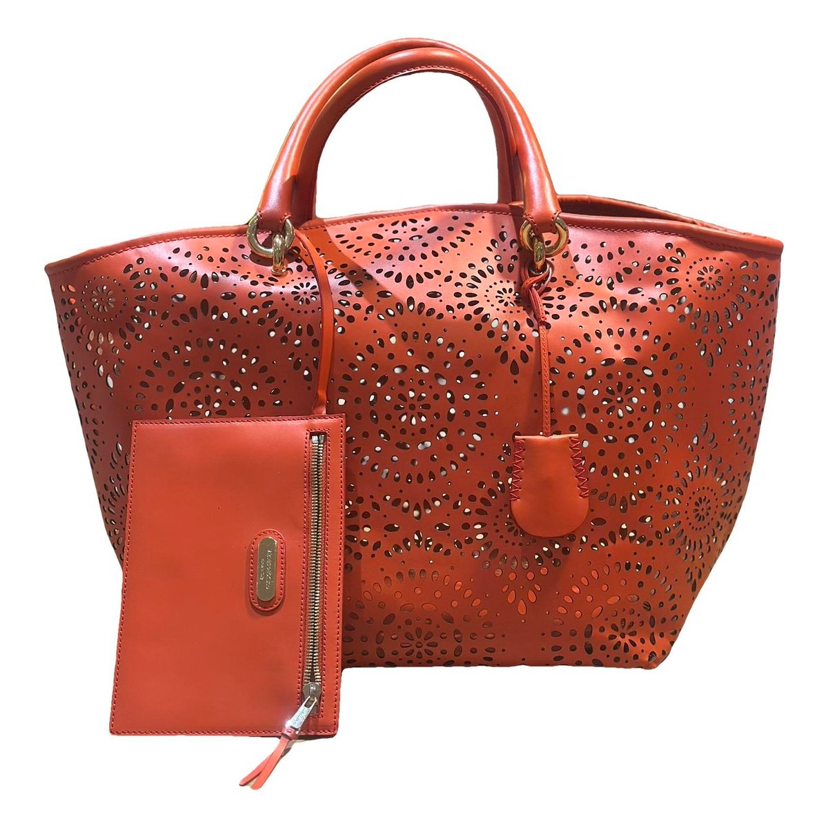 Leather tote
