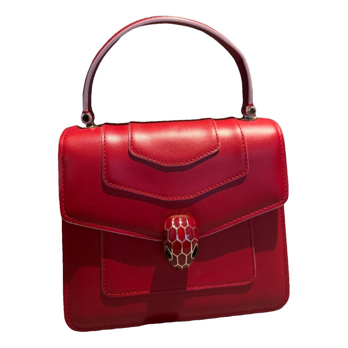 Serpenti leather handbag