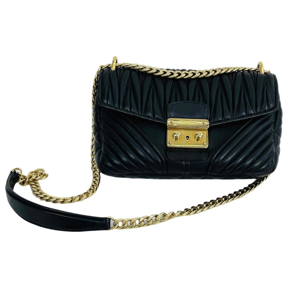 Miu Confidential leather handbag