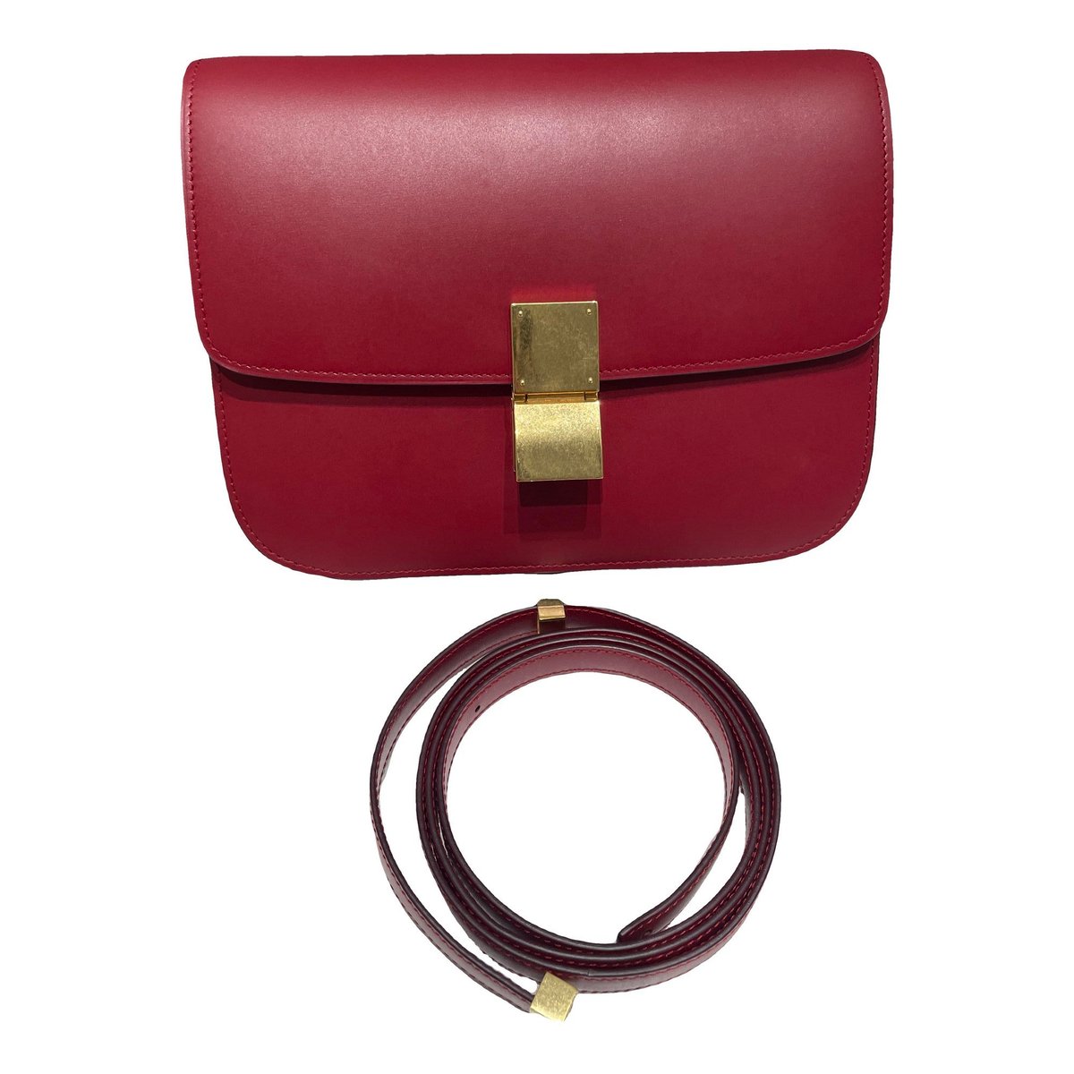 Classic leather crossbody bag