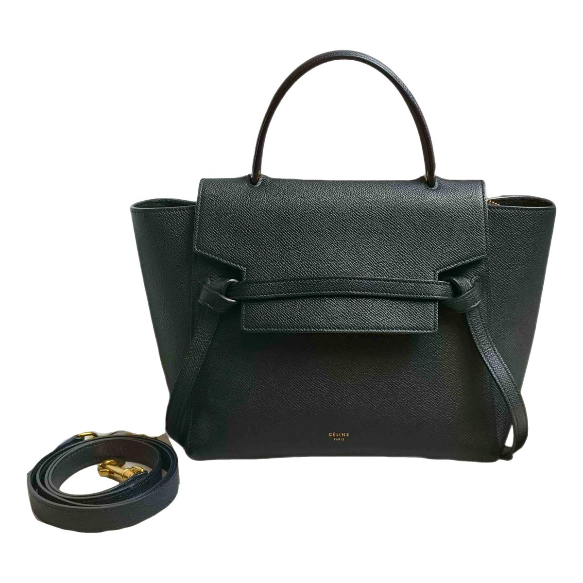 Belt leather handbag