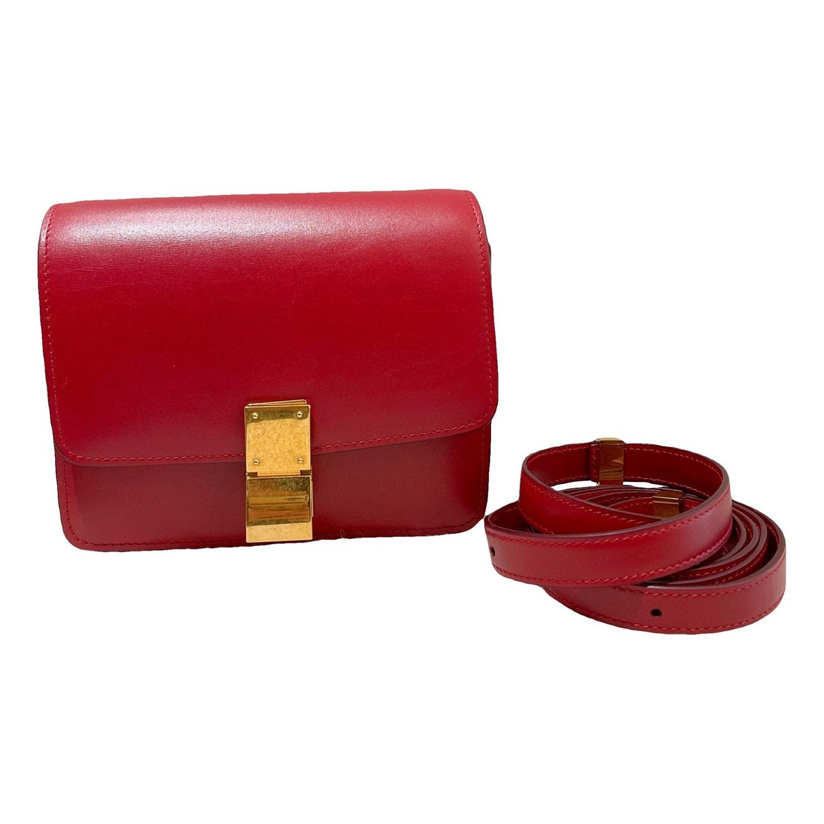 Classic leather crossbody bag