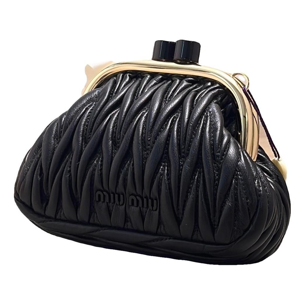 Miu Belle leather handbag