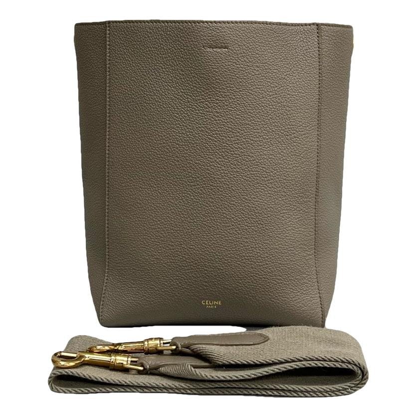 Seau Sangle leather handbag